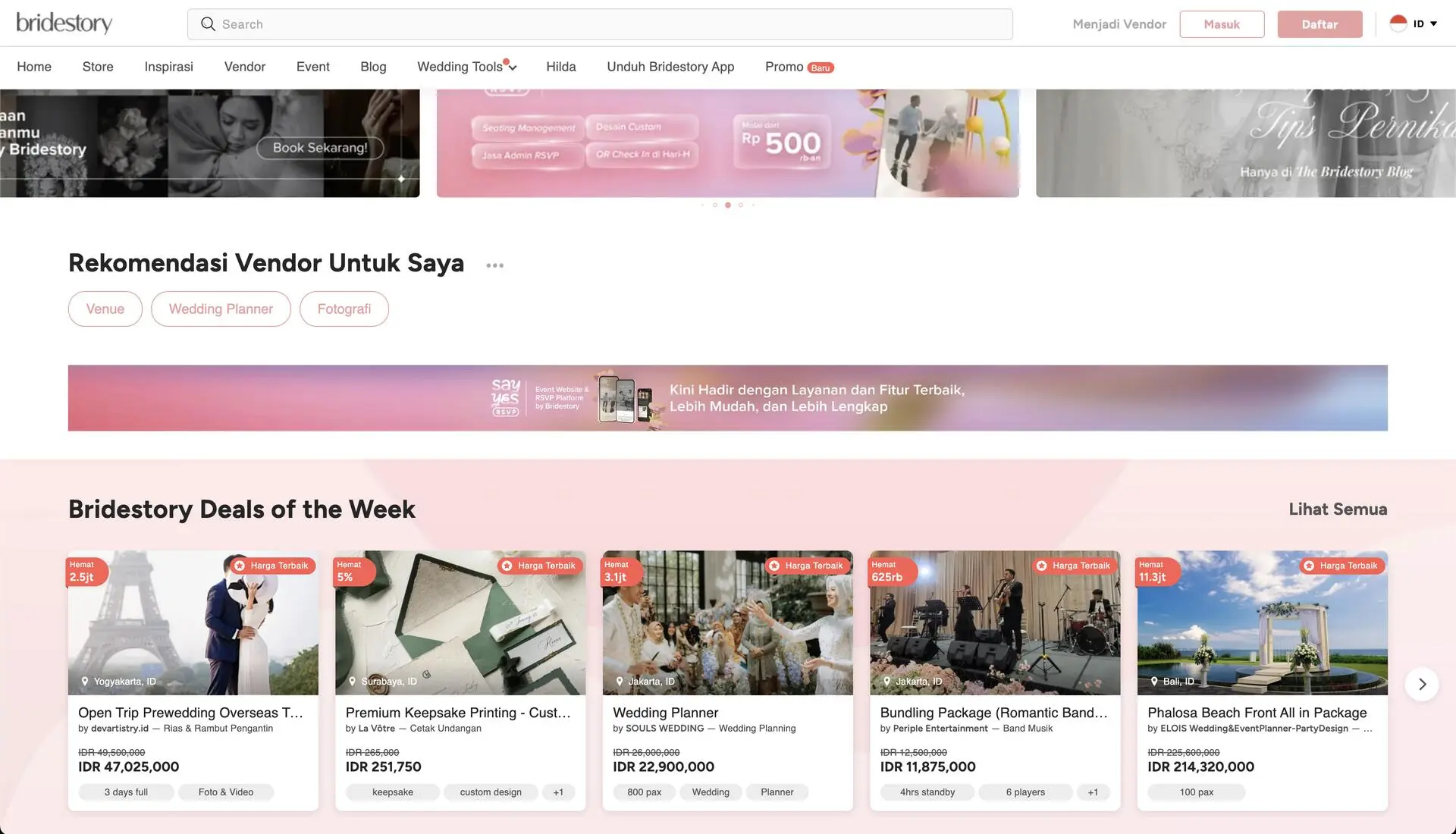 Bridestory Web Apps
